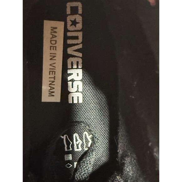 🔥 EXCELLENT Converse High Top 2 Fold Down LV Leopard Pattern W SZ 6 Black/gold - Picture 8 of 11